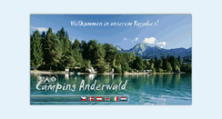 Desktop Screenshot of campinganderwald.at