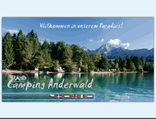 Tablet Screenshot of campinganderwald.at